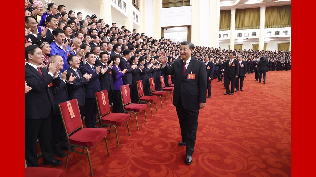 習近平等領導同志親切會見出席黨的二十大代表、特邀代表和列席人員
